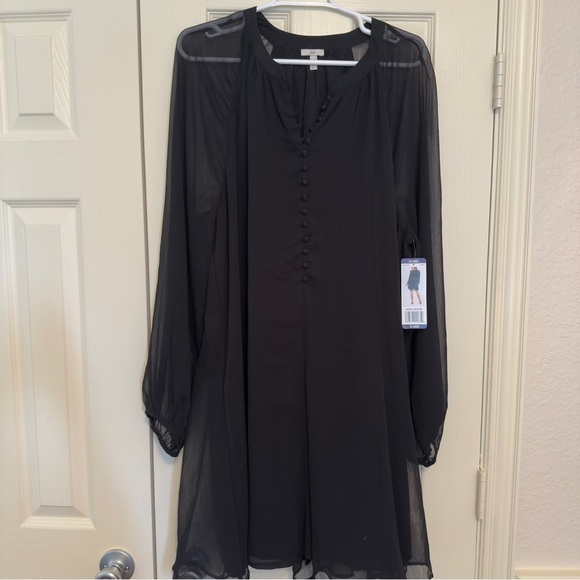 Joie Limited Edition Women's Balloon Sleeve Dress Caviar - Size XXL -NWT - Picture 7 of 10